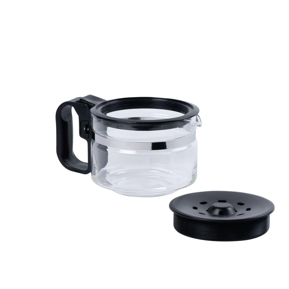 Fackelmann Universal Glass Coffee Pot Carafe, Adjustable Lid for 9-12 Cups